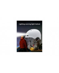 Casque de vélo de Noël Casque de moto avec lumière d’avertissement éclairée pour enfants adultes