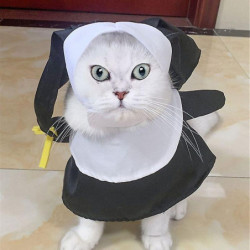 1pcs New Pet Halloween Clothing Cat And Dog Funny Cosplay Party Nun Dress Up Clothes Transform Into Cat And Dog [...]