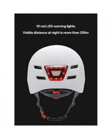 Casque de vélo de Noël Casque de moto avec lumière d’avertissement éclairée pour enfants adultes