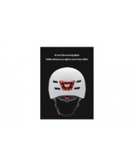 Casque de vélo de Noël Casque de moto avec lumière d’avertissement éclairée pour enfants adultes