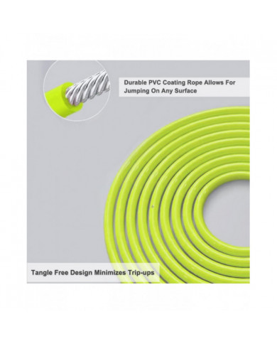 SDIGV HEREROPE Corde à sauter lestée de 1/4 lb pour la vitesse, le cardio, la boxe et l’entraînement, corde à [...]