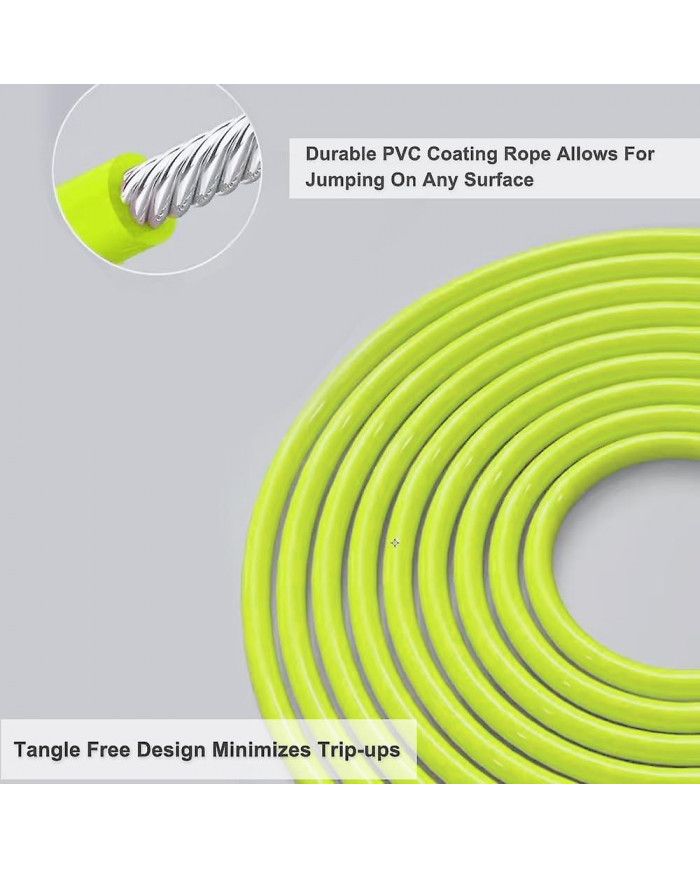 SDIGV HEREROPE Corde à sauter lestée de 1/4 lb pour la vitesse, le cardio, la boxe et l’entraînement, corde à [...]