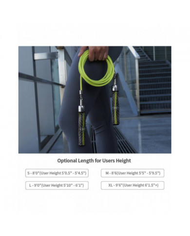 SDIGV HEREROPE Corde à sauter lestée de 1/4 lb pour la vitesse, le cardio, la boxe et l’entraînement, corde à [...]