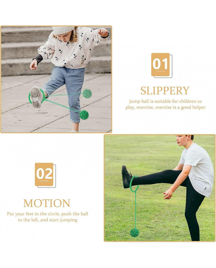 Enfants Jumping Ball Cheville Skip Ball Rocking Ball Sports Toys Fitness Game Home Outdoorpurple