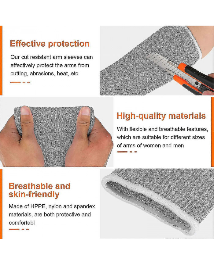 4 Pairs Of Arm Guards For Thin Skin And Bruising Cut And Burn Heat Resistant Arm Guards Protective Forearm Sleeves [...]