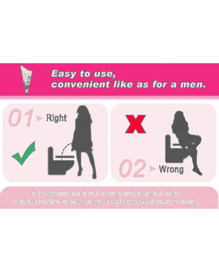 60 Pcs Dispositif d’urination femelle jetable, entonnoir de pipi pour femmes entonnoir d’urinoir féminin portable