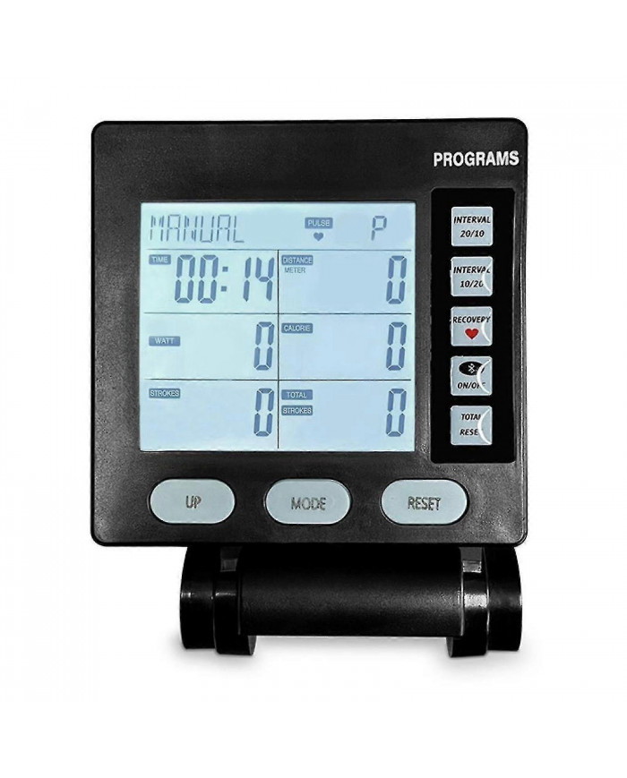Résistance au vent Rameur Machine à skier Compteur avec rétro-éclairage électronique Nouveau