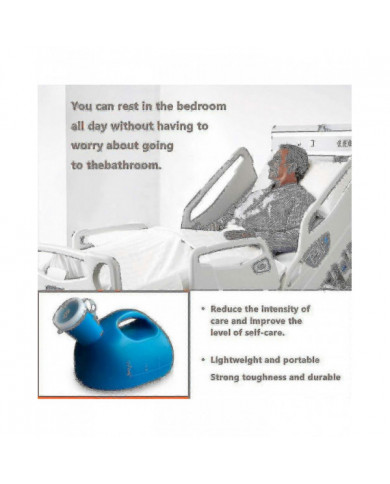 Urinoirs pour hommes 2000ml / 66oz Collection d’urine d’urinoir masculine portable Cont Tw