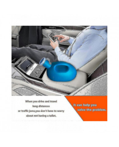 Urinoirs pour hommes 2000ml / 66oz Collection d’urine d’urinoir masculine portable Cont Tw