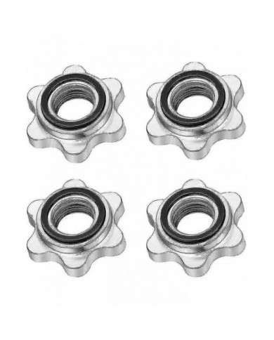 Ensemble de 4 Spinlock Dmbbell, Colliers Spinlock Standard Antidérapants de 25 mm, Bouchons À Vis pour Barres [...]