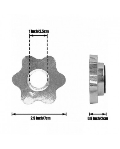 Ensemble de 4 Spinlock Dmbbell, Colliers Spinlock Standard Antidérapants de 25 mm, Bouchons À Vis pour Barres [...]