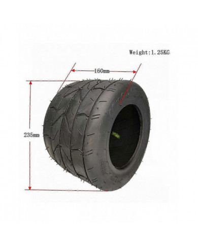 10X6.00-6 Pneu Moto Tubeless Pneu Vacuum Route Scooter Électrique Moteur Tube 10 pouces Pneu élargi 10X6.00-6