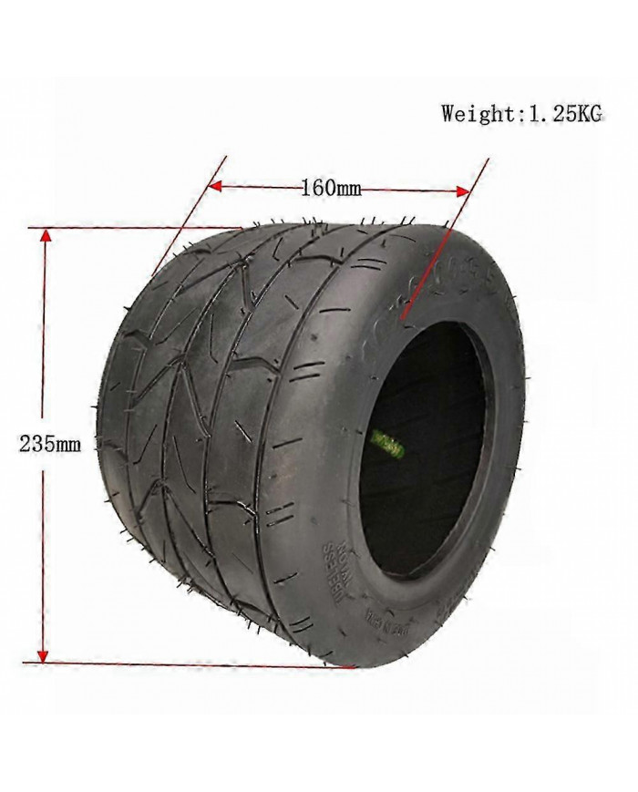 10X6.00-6 Pneu Moto Tubeless Pneu Vacuum Route Scooter Électrique Moteur Tube 10 pouces Pneu élargi 10X6.00-6