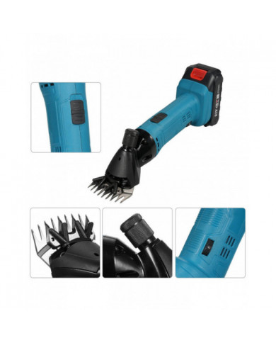 9 dents 6 vitesses réglables lithium-ion cisailles à laine ensemble lithium-ion machine à raser machine à cisailler