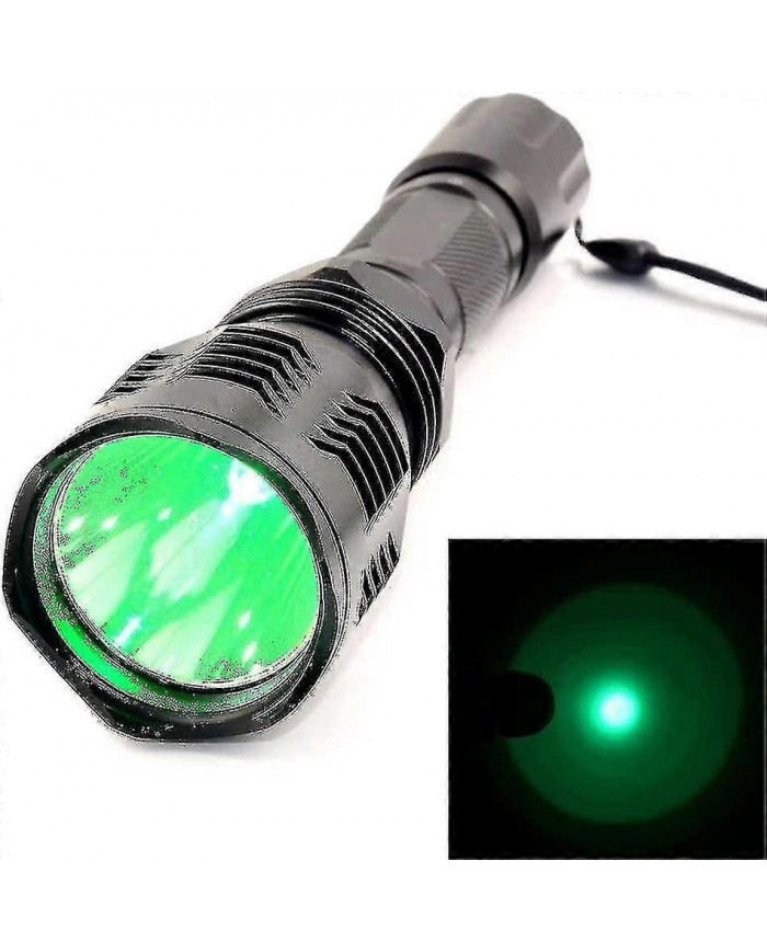 Lampe de poche Lumière verte Super puissant 2000 Lumens Torche tactique Télécommande Rechargeable Étanche Torche [...]
