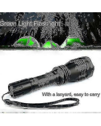 Lampe de poche Lumière verte Super puissant 2000 Lumens Torche tactique Télécommande Rechargeable Étanche Torche [...]