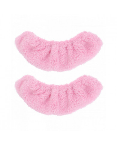 Housse de patinage élastique Housse de patin Housse de patins de hockey en peluche de patinage sur glace (rose XL)