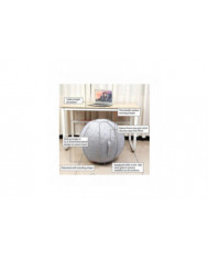 Chaise de balle assise de 65 cm pour bureau, dortoir et maison, ballon de yoga d’exercice de Pilates avec [...]