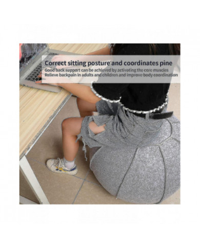 Chaise de balle assise de 65 cm pour bureau, dortoir et maison, ballon de yoga d’exercice de Pilates avec [...]