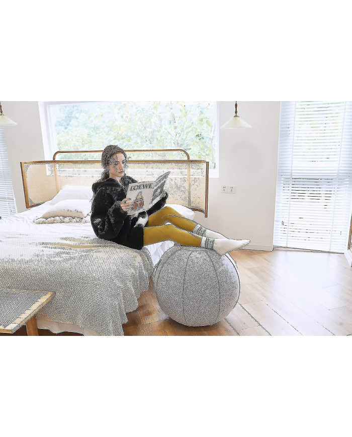 Chaise de balle assise de 65 cm pour bureau, dortoir et maison, ballon de yoga d’exercice de Pilates avec [...]