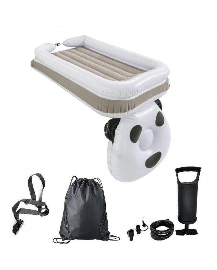 Lit gonflable d’avion pour tout-petit Voyage Air Matelas pour enfants Gonflable Matelas avec côtés Pompe-SDR