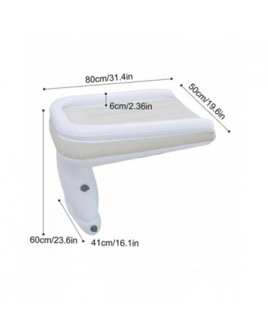 Lit gonflable d’avion pour tout-petit Voyage Air Matelas pour enfants Gonflable Matelas avec côtés Pompe-SDR