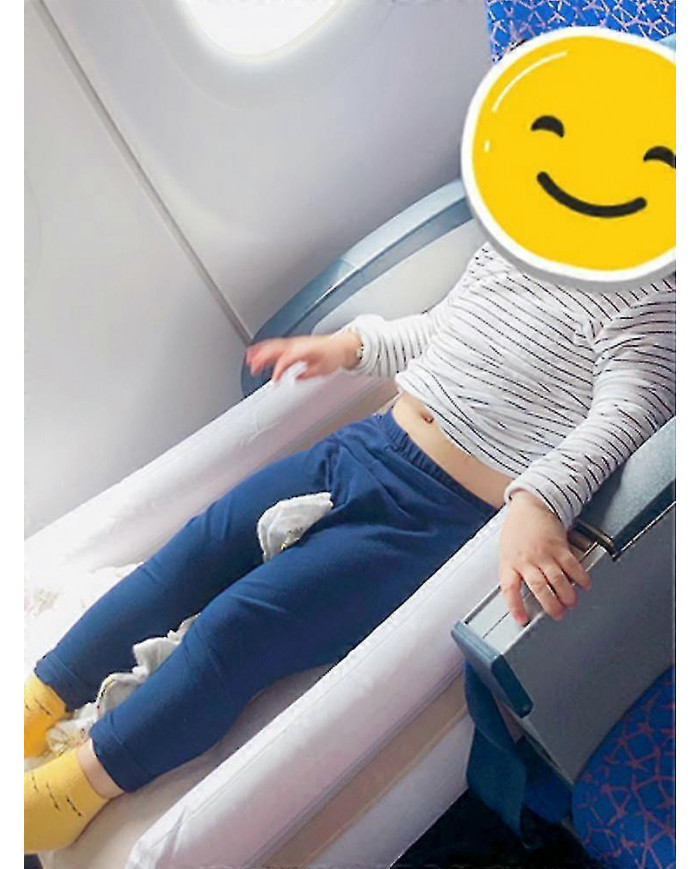 Lit gonflable d’avion pour tout-petit Voyage Air Matelas pour enfants Gonflable Matelas avec côtés Pompe-SDR