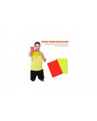 Jeu de drapeau d’arbitre de football, cartons jaunes rouges avec cahier et crayon, entraîneur arbitre acier [...]