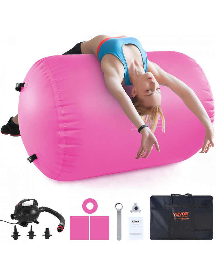 Spot d’air de piste de culbutage de tapis d’air, rouleau d’air gonflable rond, équipement de gymnastique de baril [...]