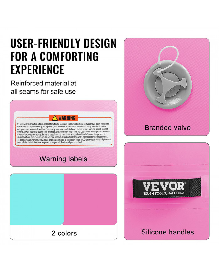 Spot d’air de piste de culbutage de tapis d’air, rouleau d’air gonflable rond, équipement de gymnastique de baril [...]