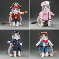 Fournitures pour animaux de compagnie Vêtements de cosplay pour animaux de compagnie Halloween Noël Drôle [...]