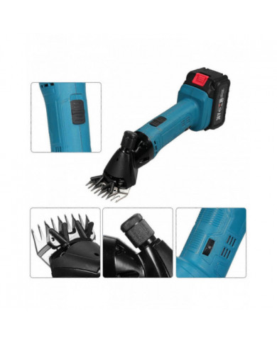 9 dents 6 vitesses réglables lithium-ion cisailles à laine ensemble lithium-ion machine à raser machine à cisailler