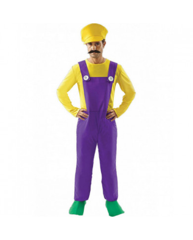 Orion costumes Mens Bad plombier Wario rétro des années 80 jeu vidéo Déguisements costume