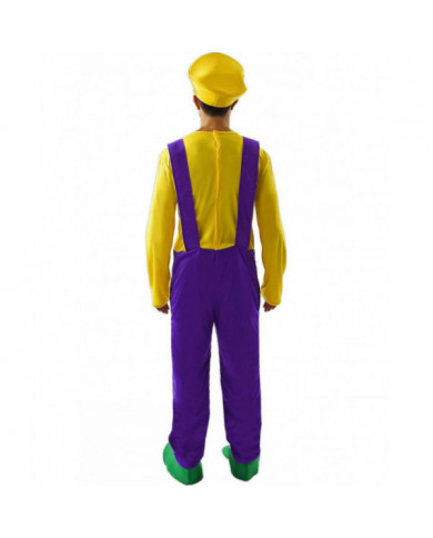 Orion costumes Mens Bad plombier Wario rétro des années 80 jeu vidéo Déguisements costume