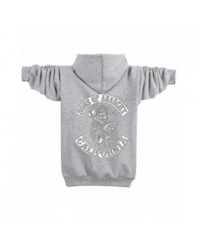 Sons Of Anarchy Hoodie Tv Soa Cosplay Costume Men Zipper Jacket Leather Vest Rock Punk Cap Mayans Mc Halloween Costume