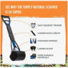 Poop Shovel 60cm Poop Scoop With Large Head, Easy Squeeze Handle And High Tension Springs