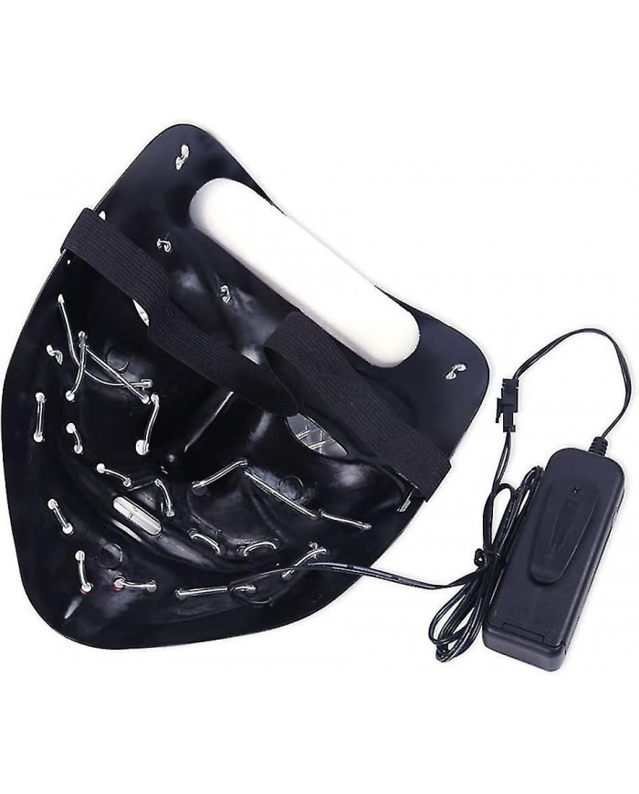 Glowing Mask Halloween Light Up Mask Led Mask, Led Glowing Halloween Holiday Party Carnaval Cosplay Scary Glowing Mask