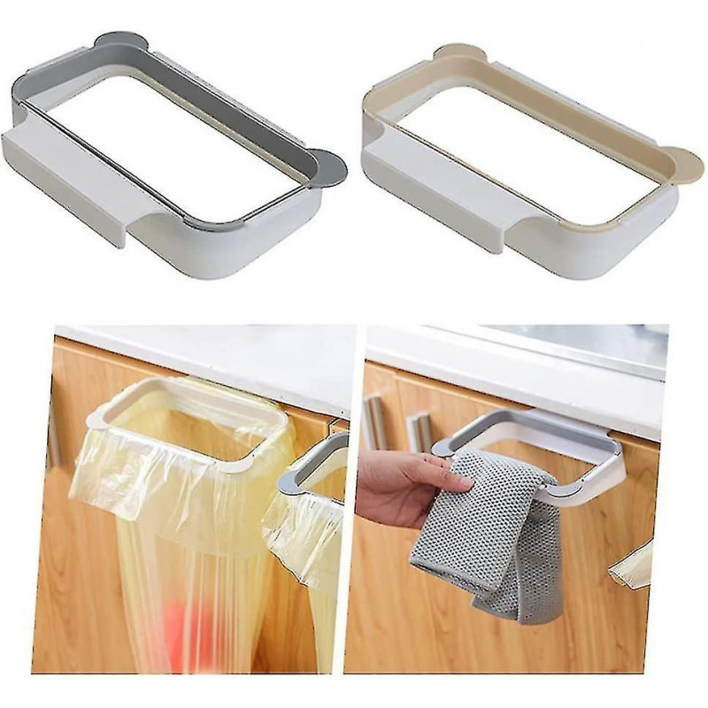 2 Pieces Garbage Bag Holder, Kitchen Trash Bag Holder, Hanging Trash Bag Holder (shikai)