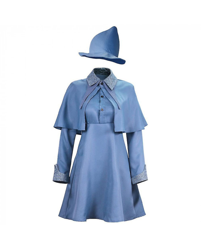 Wizard School Sorcière Fleur Isabelle Delacour Cosplay Costume Beauxbaton Magic Femmes Uniforme École Chapeau Robe [...]