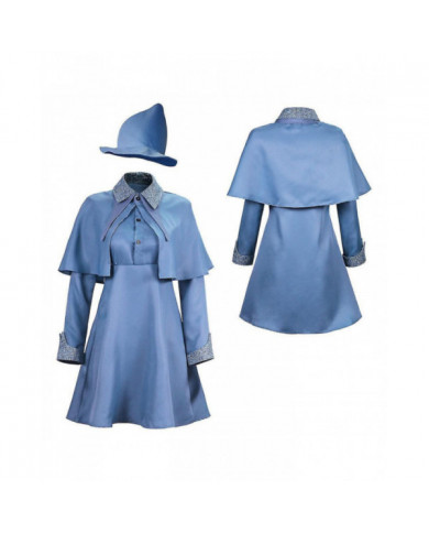 Wizard School Sorcière Fleur Isabelle Delacour Cosplay Costume Beauxbaton Magic Femmes Uniforme École Chapeau Robe [...]