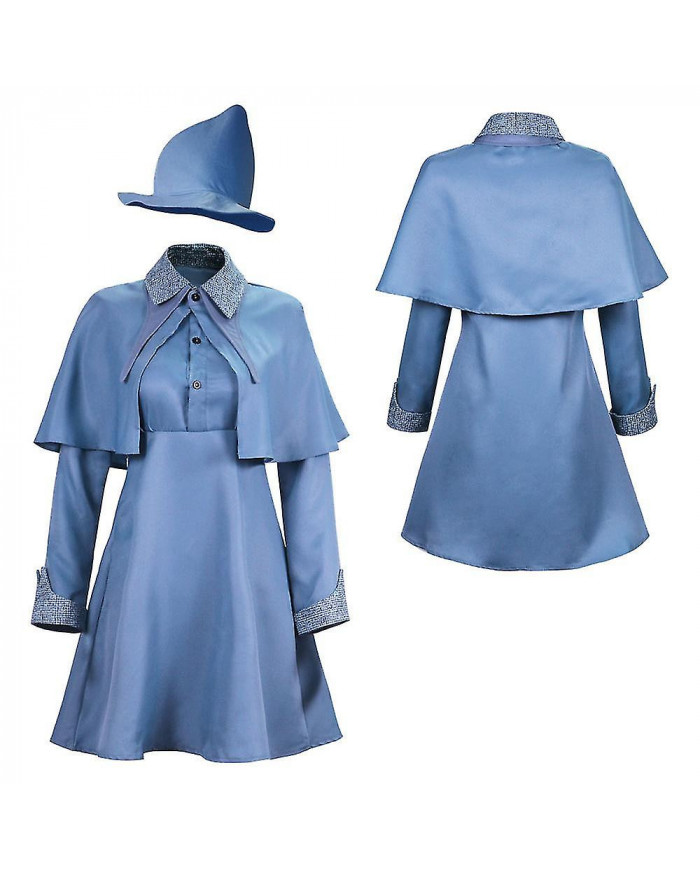 Wizard School Sorcière Fleur Isabelle Delacour Cosplay Costume Beauxbaton Magic Femmes Uniforme École Chapeau Robe [...]