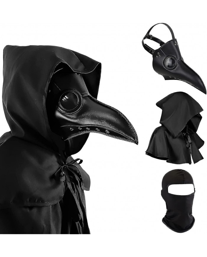 Halloween Plague Doctor Mask Plague Doctor Costume Obito Mask Steampunk Halloween Mask Horror Scary Halloween Mask [...]