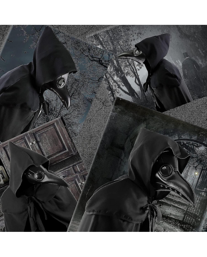 Halloween Plague Doctor Mask Plague Doctor Costume Obito Mask Steampunk Halloween Mask Horror Scary Halloween Mask [...]
