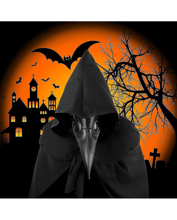 Halloween Plague Doctor Mask Plague Doctor Costume Obito Mask Steampunk Halloween Mask Horror Scary Halloween Mask [...]