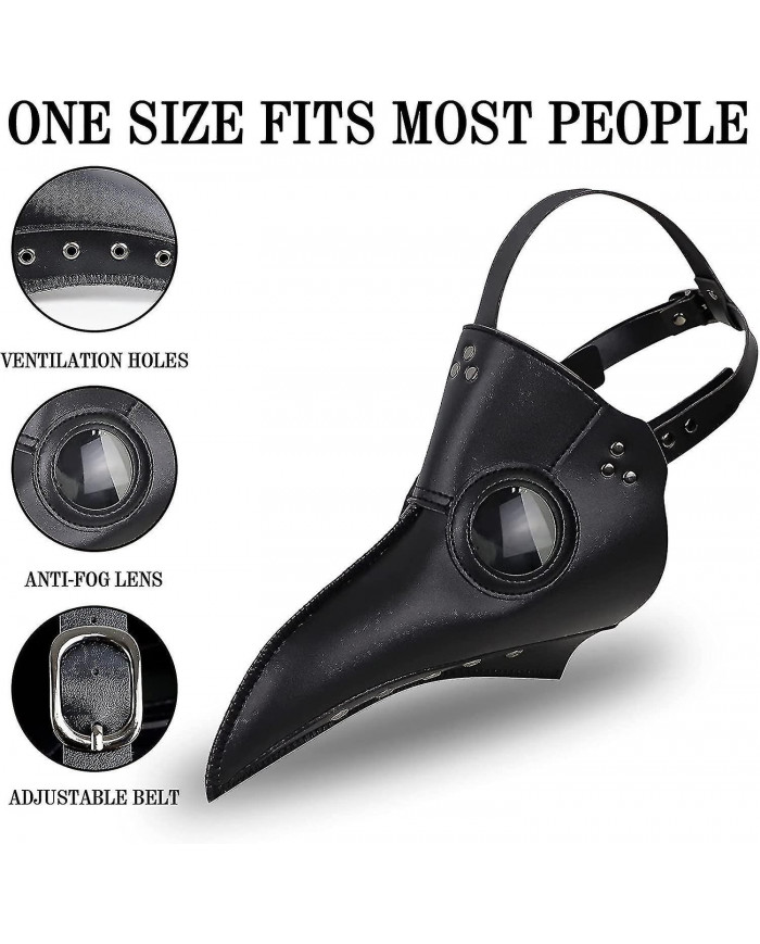 Halloween Plague Doctor Mask Plague Doctor Costume Obito Mask Steampunk Halloween Mask Horror Scary Halloween Mask [...]