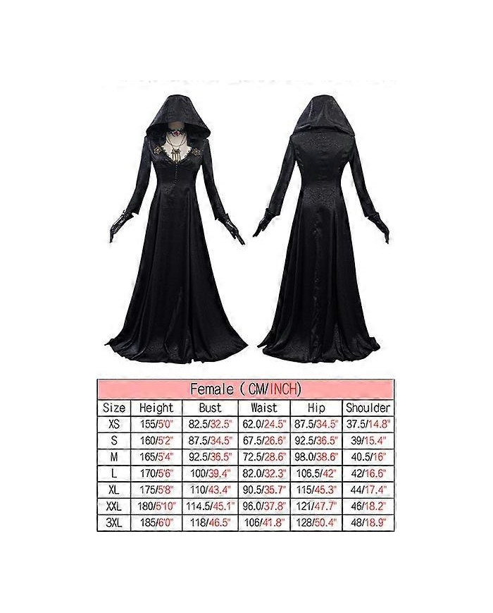 Femmes Evil Cosplay Costume Robe Fille Dame Halloween Collier Boucle d’oreille Noir Carnaval Set Déguisement [...]