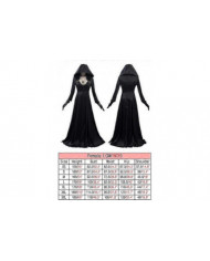 Femmes Evil Cosplay Costume Robe Fille Dame Halloween Collier Boucle d’oreille Noir Carnaval Set Déguisement [...]