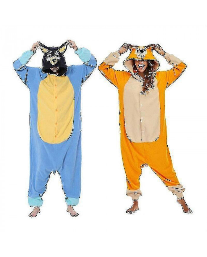 Animal Adults Cartoon Dog Onesies Pajama Halloween Costumes Jumpsuit Christmas Gift