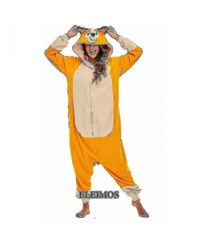 Animal Adults Cartoon Dog Onesies Pajama Halloween Costumes Jumpsuit Christmas Gift