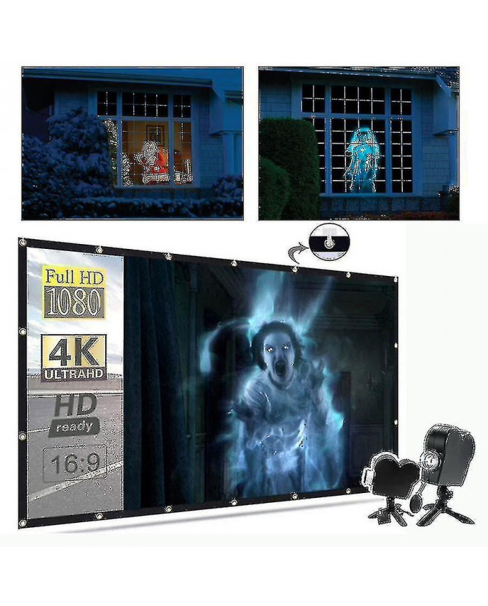 Projecteur Window Wonderland pour Halloween & Christmas Display Laser Dj Stage Lamp Spotlights Ghost1pcs)